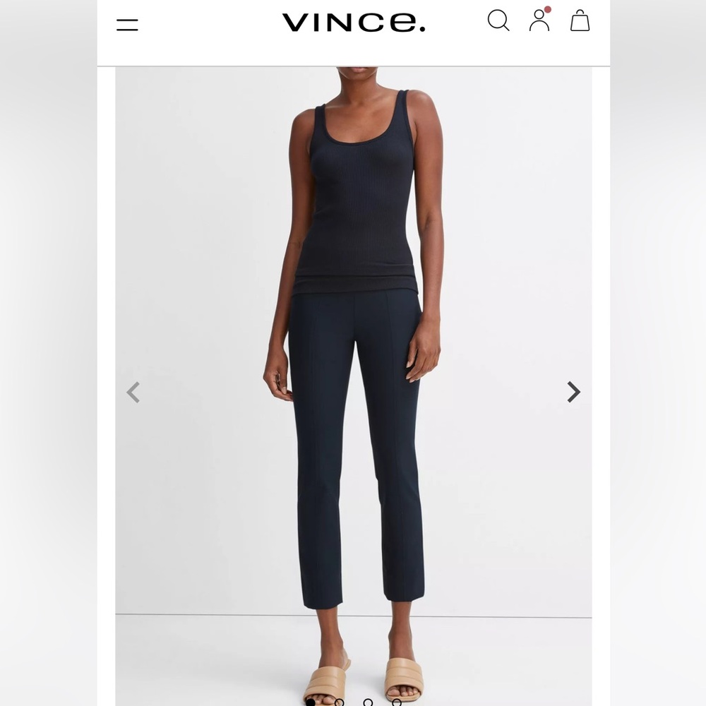 Vince Navy Cropped Ankle Pants